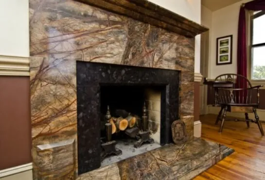 Marble fireplace surround