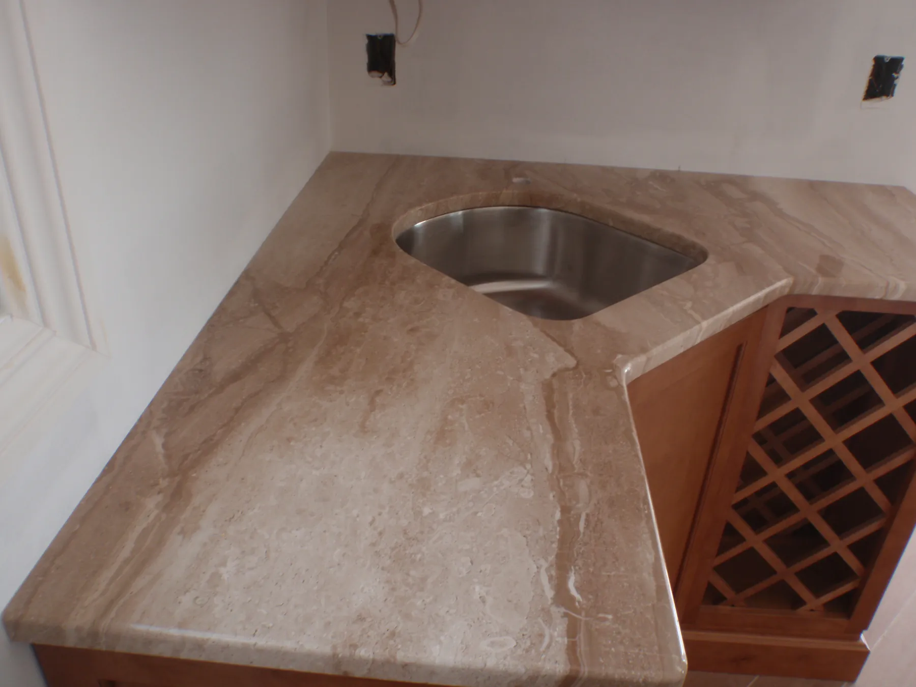 Granite corner countertop
