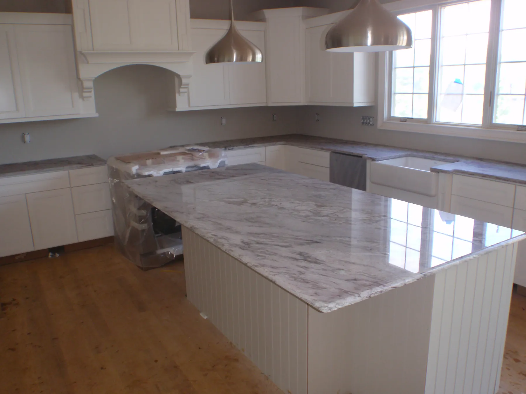 Granite kitchen island
